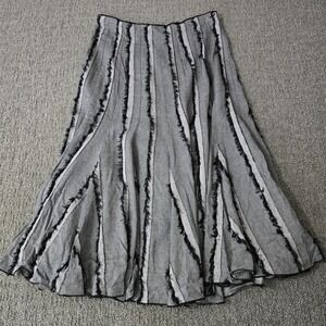 Maakif Mocki 10 Deconstructed Maxi Skirt Raw Edge Striped Fairy Grunge Lagenlook